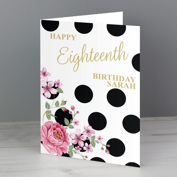 Personalised Floral Dot Card - Image 11