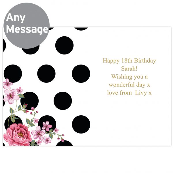 Personalised Floral Dot Card - Image 4