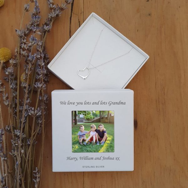 Personalised Photo Upload Heart Pendant - Image 3