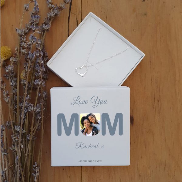 MUM Photo Upload Heart Pendant - Image 3