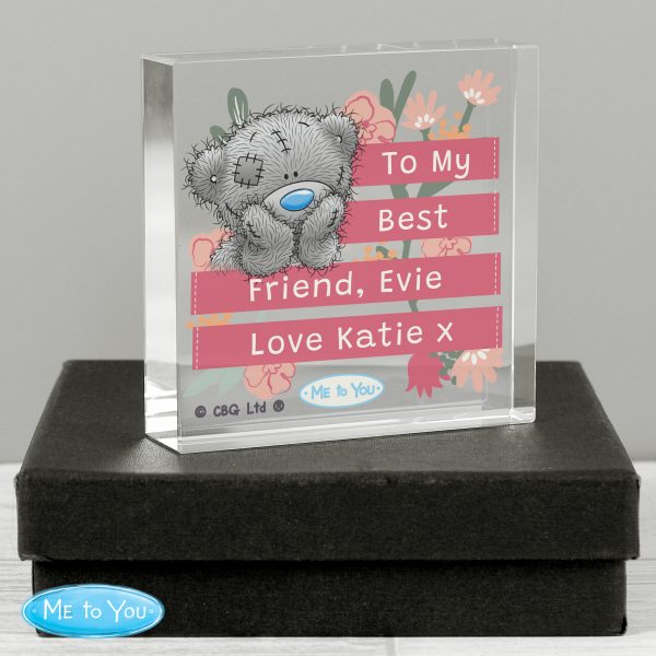Personalised Me To You Floral Large Crystal Token - Image 4