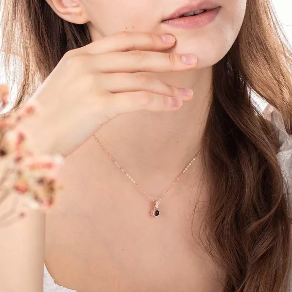 Personalised Double Heart Dainty Photo Projection Necklace - Image 6