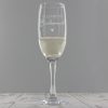 Personalised Bridesmaid Flute Glass