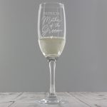 Personalised Mother of the Groom Flute Glass