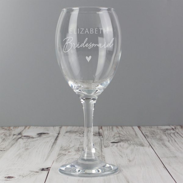 Personalised Bridesmaid Wine Glass - Image 4
