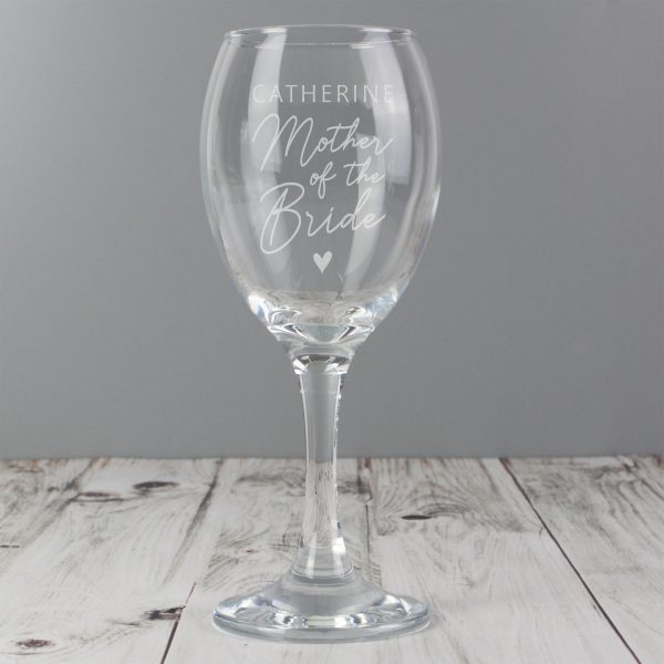 Personalised Mother of the Bride Wine Glass - Image 4