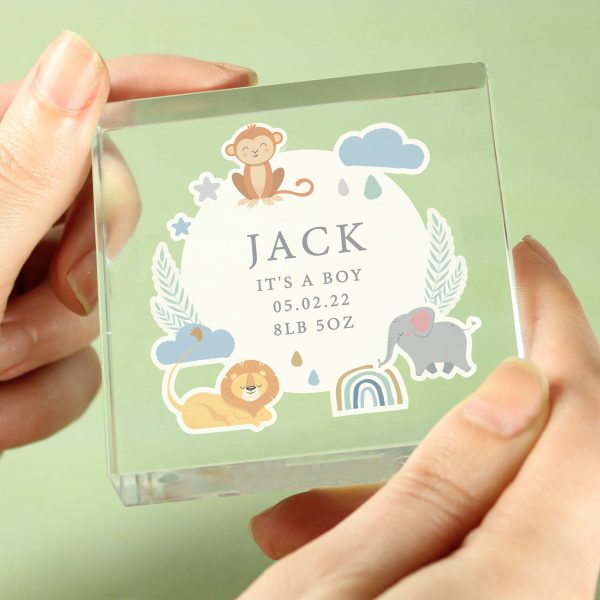 Personalised Safari Animals Crystal Token - Image 4