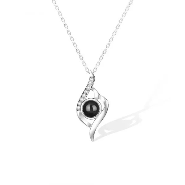 Personalised Touch of Love Photo Projection Necklace - Image 7