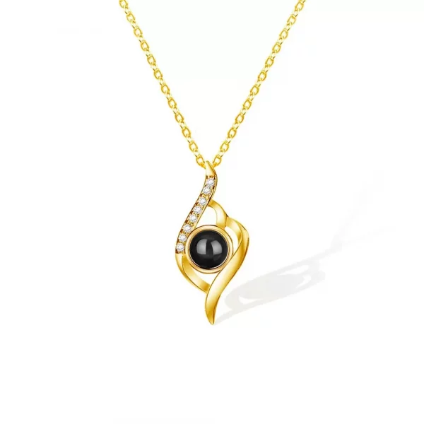 Personalised Touch of Love Photo Projection Necklace - Image 3