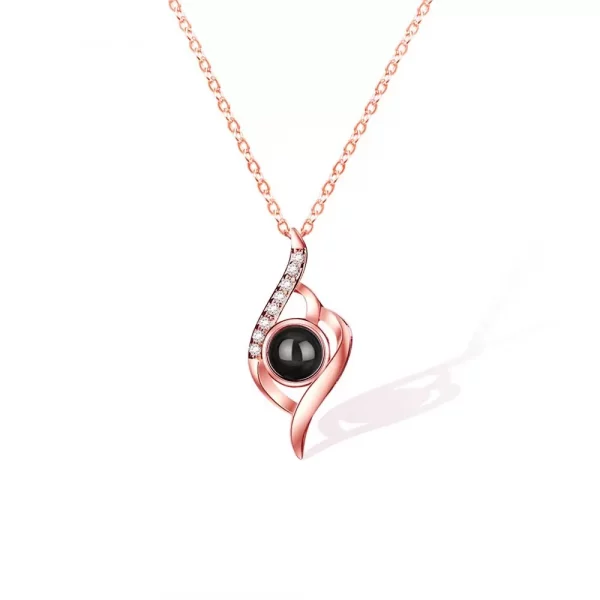 Personalised Touch of Love Photo Projection Necklace - Image 6