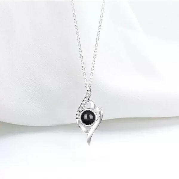 Personalised Touch of Love Photo Projection Necklace - Image 5