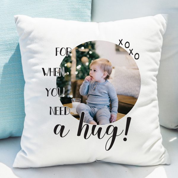 Personalised Need A Hug Photo Upload Cushion - Image 3