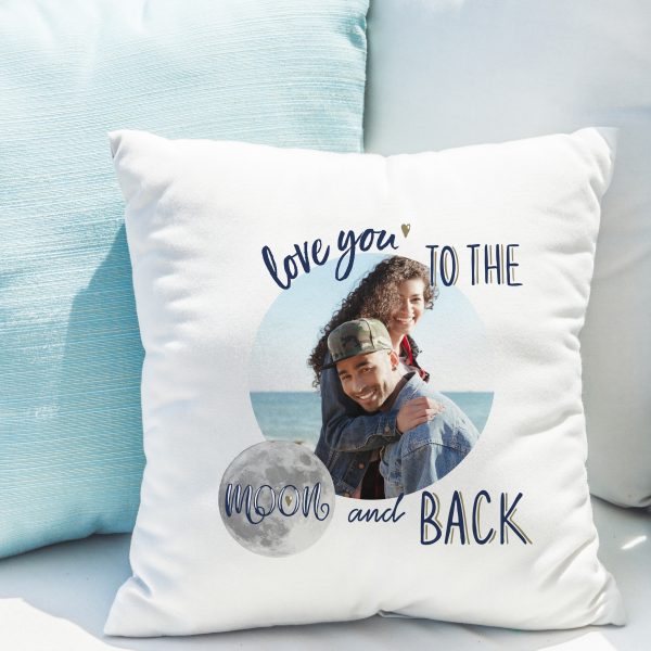 Personalised Moon & Back Photo Upload Cushion - Image 4