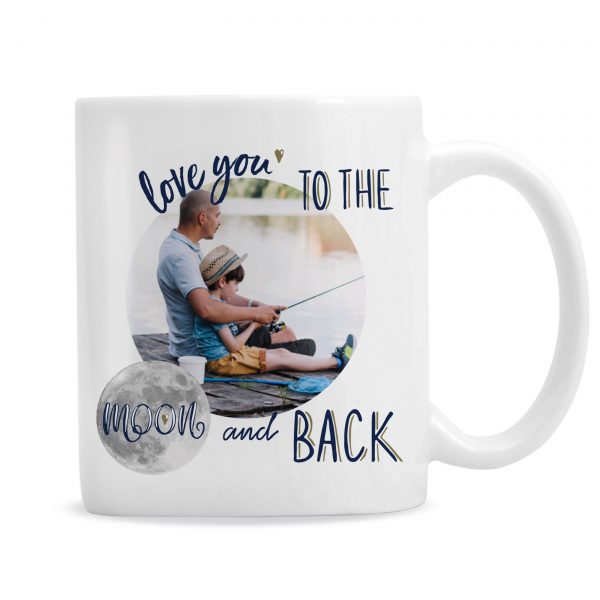 Personalised Moon & Back Photo Upload Mug - Image 3