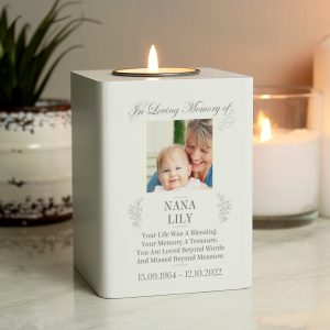 Personalised Memorial Tea Light Holder