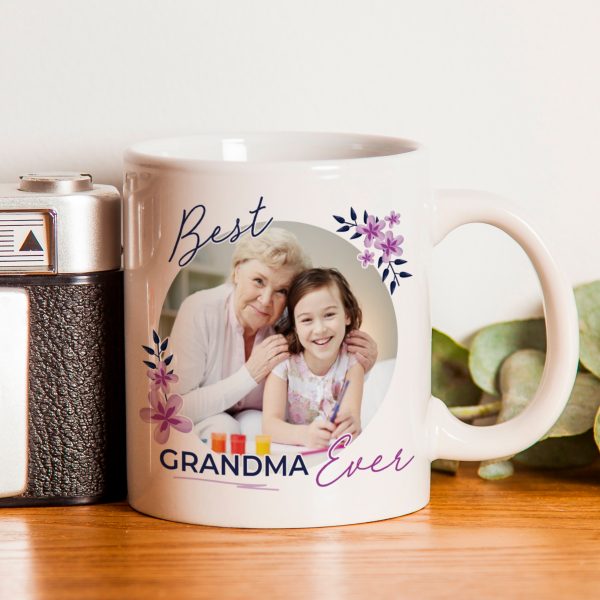 Personalised Floral Best Ever Photo Upload Mug - Image 3