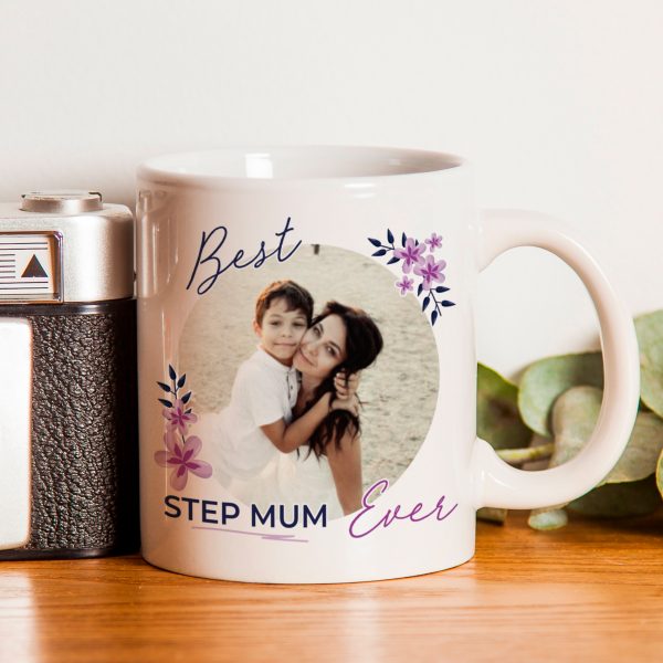 Personalised Floral Best Ever Photo Upload Mug - Image 4
