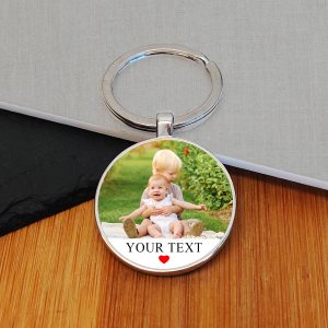 Photo Upload and Text Key Ring