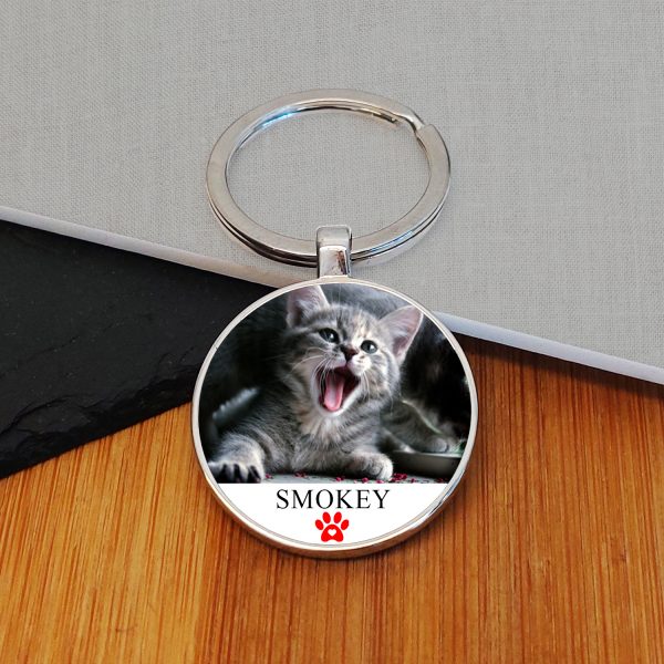 Pet Photo Upload and Text Key Ring - Image 3