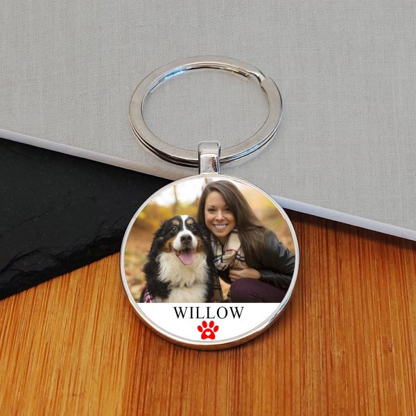 Pet Photo Upload and Text Key Ring - Image 4