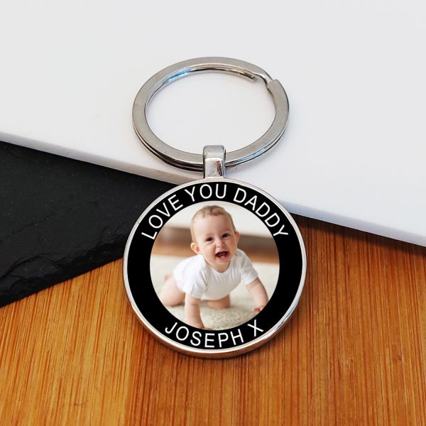 Love You Daddy Photo Upload Key Ring - Image 4