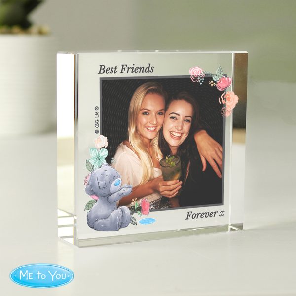 Personalised Me To You Floral Photo Upload Crystal Token - Image 4