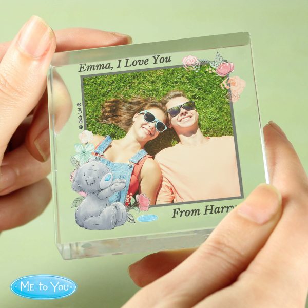 Personalised Me To You Floral Photo Upload Crystal Token - Image 5