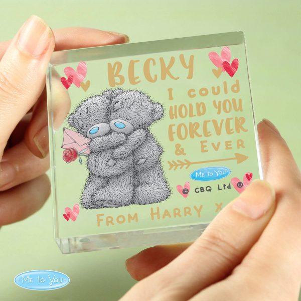 Personalised Me To You Hold You Forever Crystal Token - Image 3