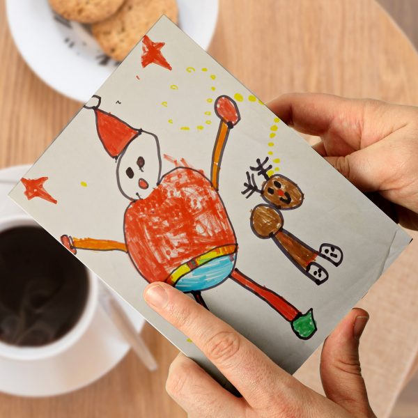 Personalised Childrens Drawing Photo Upload Card - Image 2