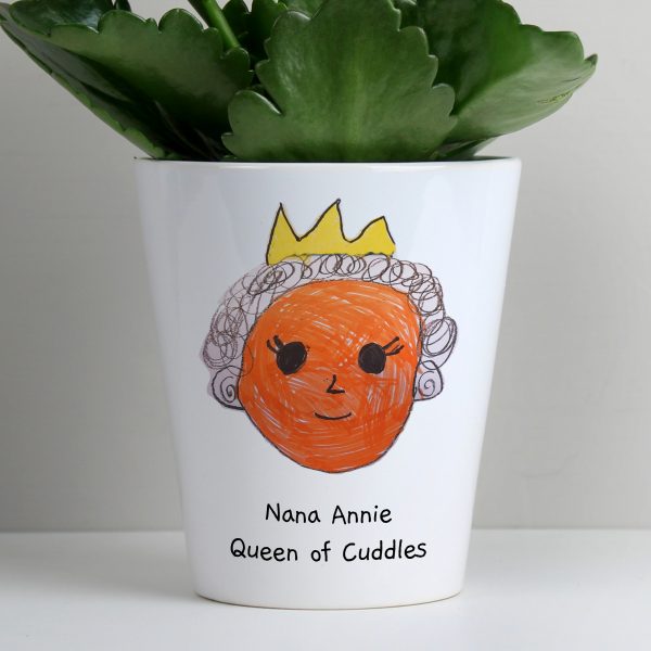 Personalised Childrens Drawing Photo Upload Plant Pot - Image 7