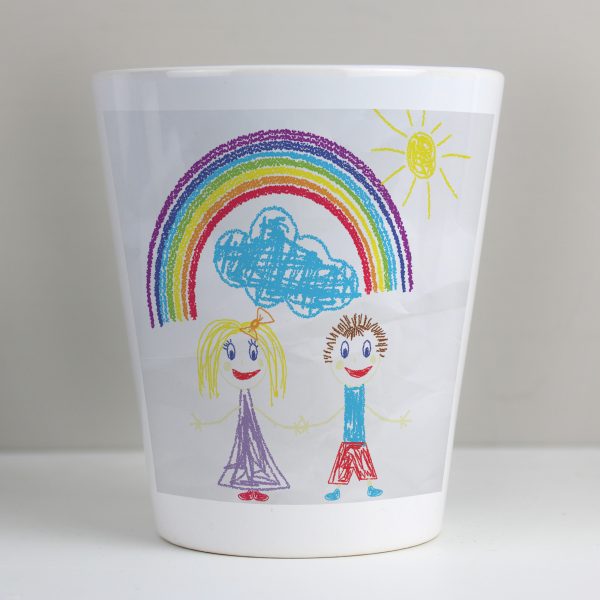 Personalised Childrens Drawing Photo Upload Plant Pot - Image 9