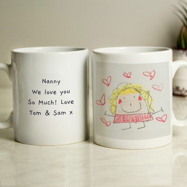 Personalised Childrens Drawing Photo Upload Mug - Image 4