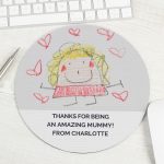 Personalised Childrens Drawing Photo Upload Mouse Mat