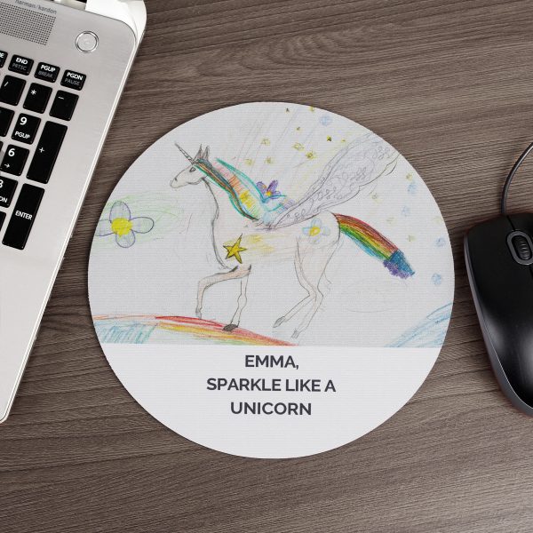 Personalised Childrens Drawing Photo Upload Mouse Mat