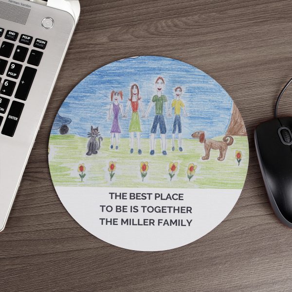 Personalised Childrens Drawing Photo Upload Mouse Mat - Image 4