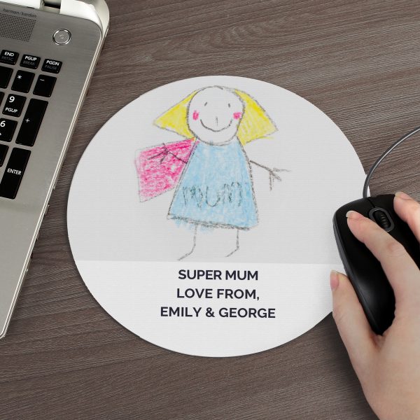 Personalised Childrens Drawing Photo Upload Mouse Mat - Image 5