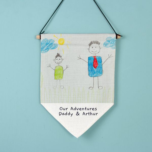 Personalised Childrens Drawing Photo Upload Hanging Banner - Image 3