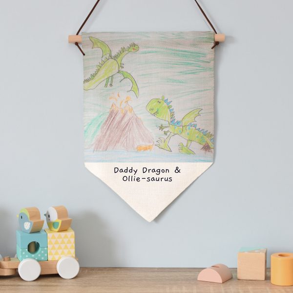 Personalised Childrens Drawing Photo Upload Hanging Banner - Image 5