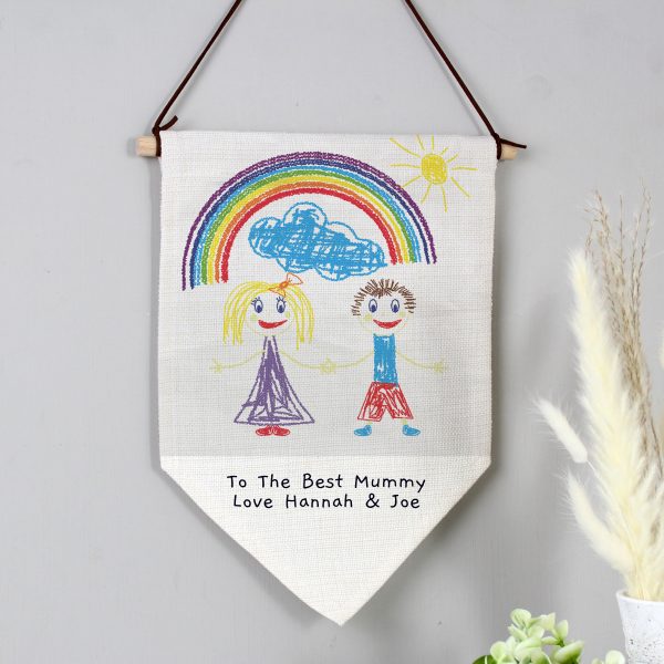 Personalised Childrens Drawing Photo Upload Hanging Banner - Image 9