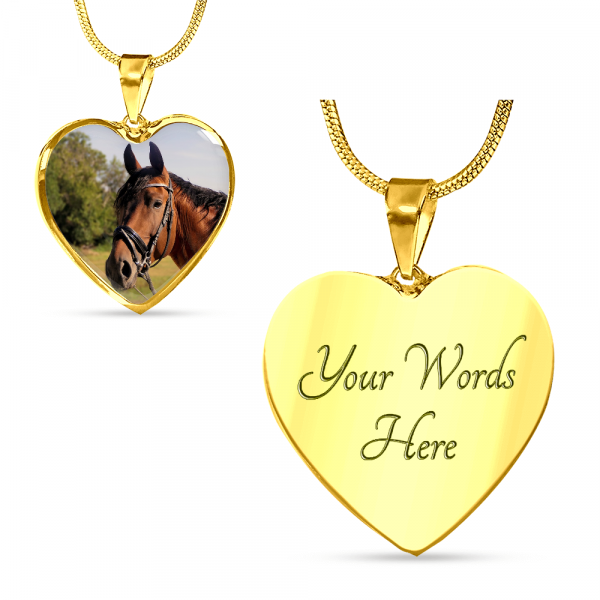 Horse Remembrance Photo Necklace - Image 7