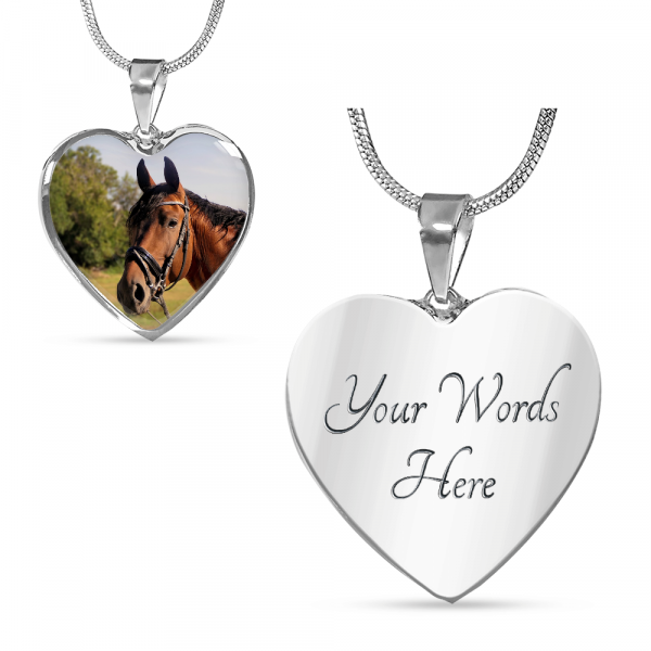 Horse Remembrance Photo Necklace - Image 2
