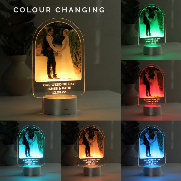 Personalised Free Text & Photo Upload LED Colour Changing Light - Image 3