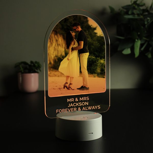 Personalised Free Text & Photo Upload LED Colour Changing Light - Image 7