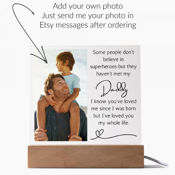 Photo Acrylic Plaque - Daddy - Image 2