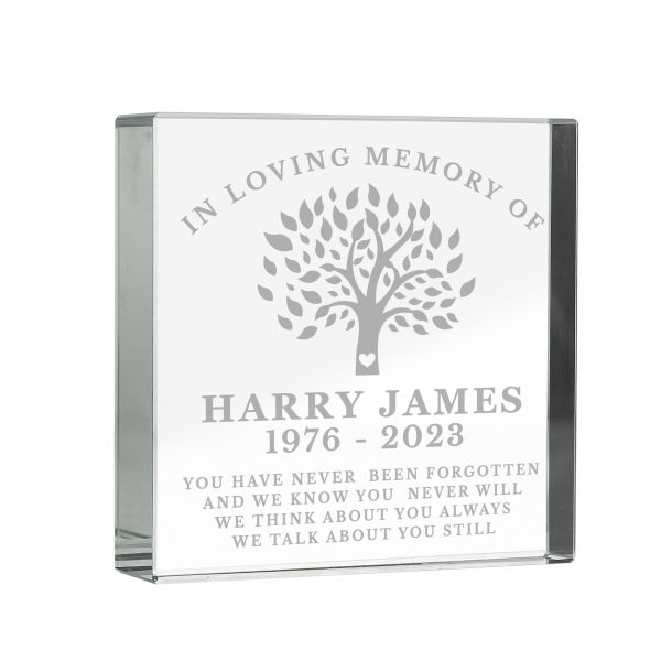 Personalised In Loving Memory Family Tree Crystal Token - Image 6