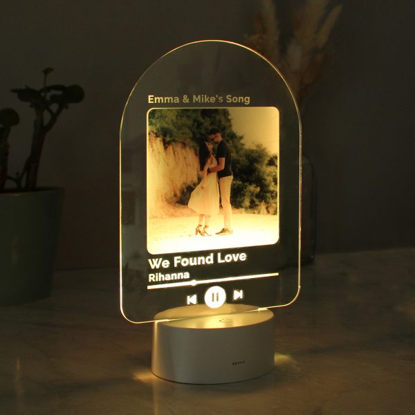 Personalised Our Song Photo Upload LED Colour Changing Light - Image 4