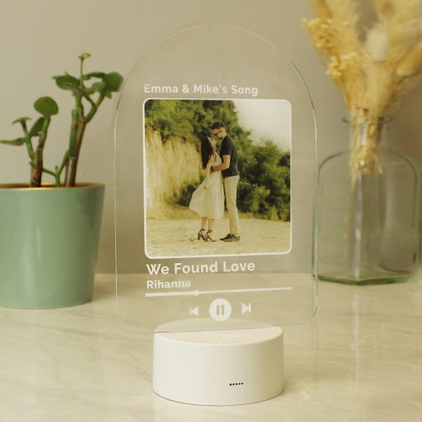 Personalised Our Song Photo Upload LED Colour Changing Light - Image 6