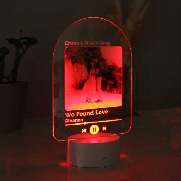 Personalised Our Song Photo Upload LED Colour Changing Light - Image 7
