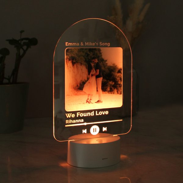 Personalised Our Song Photo Upload LED Colour Changing Light - Image 9