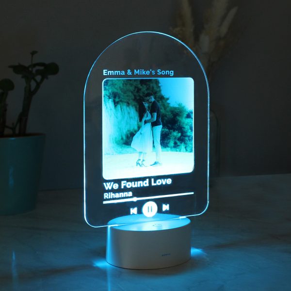 Personalised Our Song Photo Upload LED Colour Changing Light - Image 10